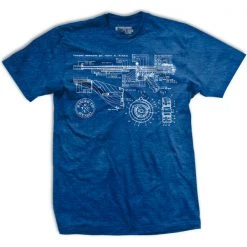 Ohio Members Only Thompson Gun Blueprint T-Shirt Men