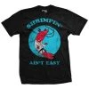 Ohio Shrimpin' Ain't Easy Jiu Jitsu T-Shirt Get Fit Or Die