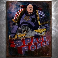 PTS Space Force Mattis Vintage Tin Sign