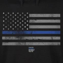 Ohio Thin Blue Line Flag Hoodie Men