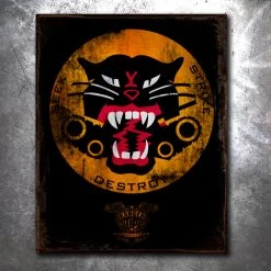 PTS Tank Destroyer Vintage Tin Sign Signs
