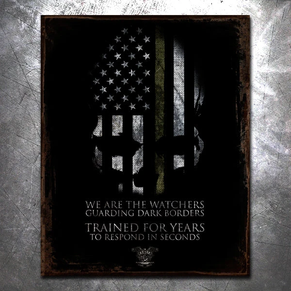 PTS The Watchers Vintage Tin Sign Signs 3 PTS The Watchers Vintage Tin Sign Signs