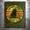 PTS Tonkin Gulf Yacht Club Vintage Tin Sign Signs