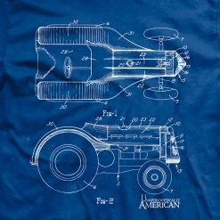 Ohio Tractor Blueprint T-Shirt Men