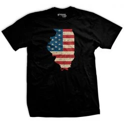 Ohio U.S Flag - Illinois T-Shirt