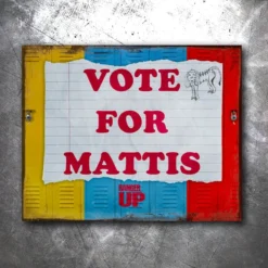 PTS Signs Vote For Mattis Vintage Tin Sign