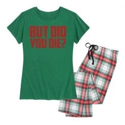 Ohio Christmas Women's But Did You Die Pajamas