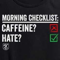 Ohio Caffeine & Hate Women's Morning Checklist Tee