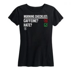 Ohio Caffeine & Hate Women's Morning Checklist Tee
