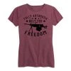Ohio Women's Fully Automated Freedom Tee Red