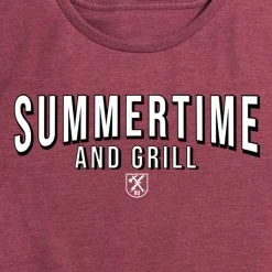 Ohio Star Spangled Summer Women's Summertime And Grill Tee