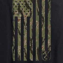 Ohio Women's Tiger Stripes Camo Flag Tee