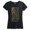 Ohio Women's Tiger Stripes Camo Flag Tee