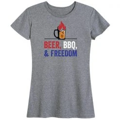 Ohio Women's Beer, BBQ & Freedom Tee Star Spangled Summer