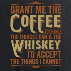 Ohio Women's Coffee Whiskey Prayer Tee Black