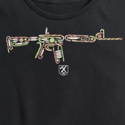 Ohio Women's Candy Cane AR Tee Christmas