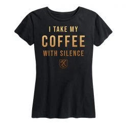 Ohio Women's Coffee With Silence Tee Caffeine & Hate