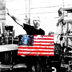 AMD American Liquid Metal Betsy Ross Sign, Large