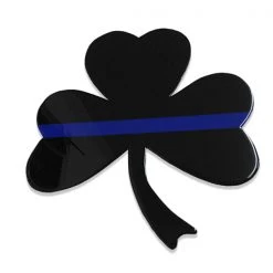 AMD American Liquid Metal - Thin Blue Line Shamrock Sign