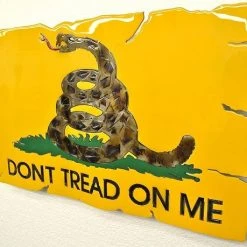AMD American Liquid Metal - Dont Tread On Me Flag Sign