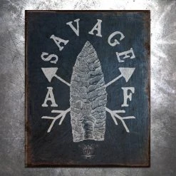 PTS Savage AF Vintage Tin Sign Signs