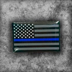Ohio Thin Blue Line Flag Pin Leo