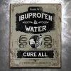 PTS Ibruprofen And Water Vintage Tin Sign Signs