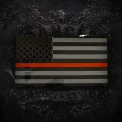 AMD American Liquid Metal - Thin Red Line Sign